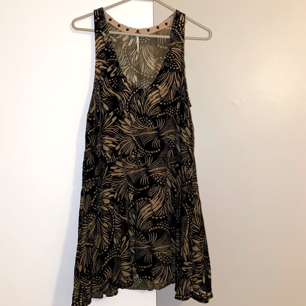 Free People Women’s Ellie Velvet Burnout Mini Dress